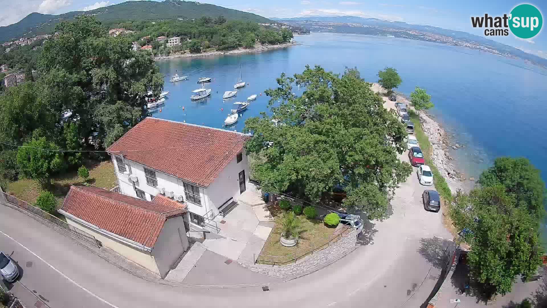 Webcam puerto de Ika – Vista en directo y luces de Opatija