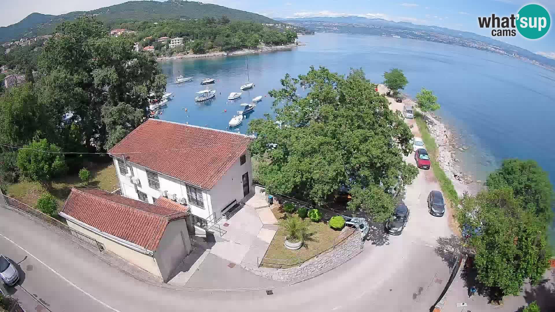 Ika Harbor Webcam – LIVE View of the Harbor and Opatija Lights