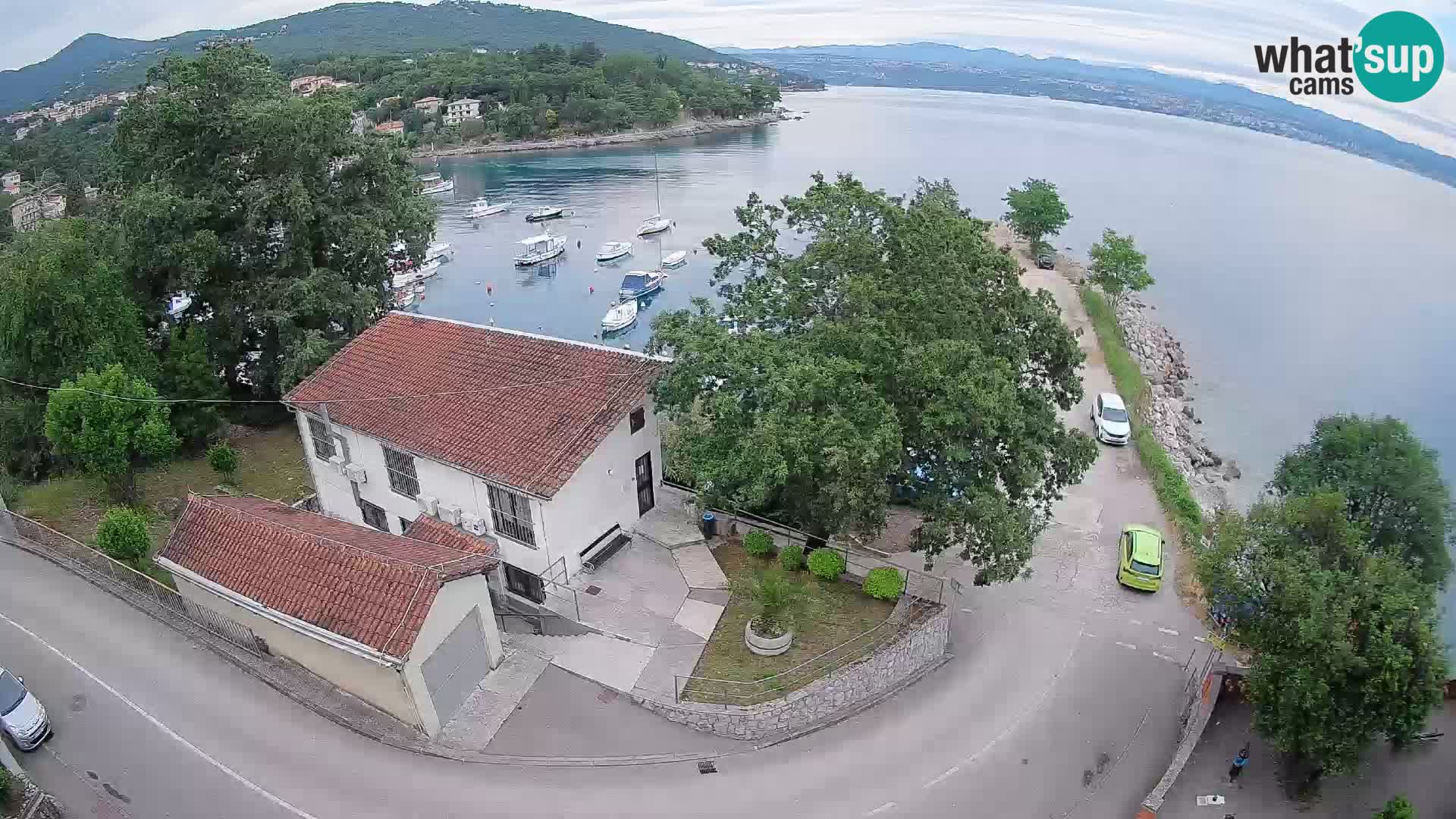 Webcam porto Ika – Vista LIVE sul porto e le luci di Opatija