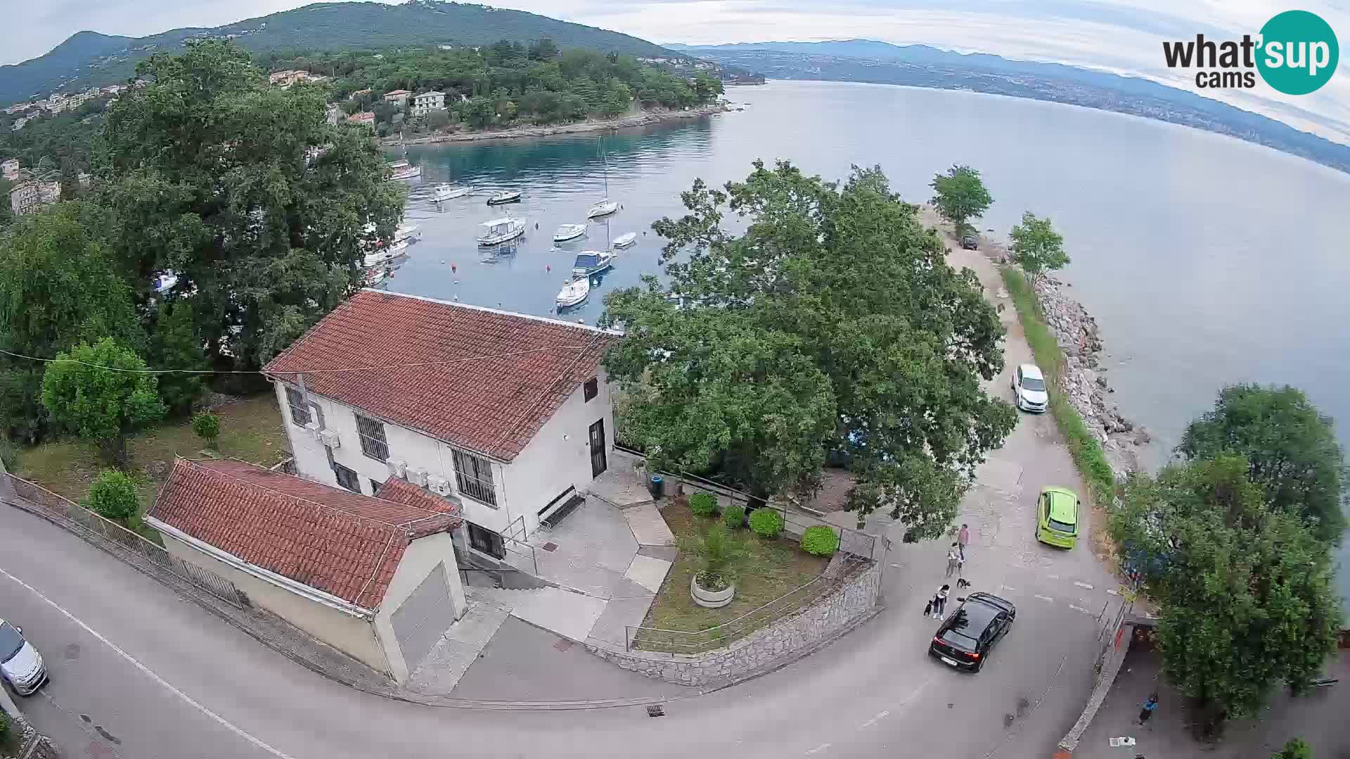 Webcam porto Ika – Vista LIVE sul porto e le luci di Opatija