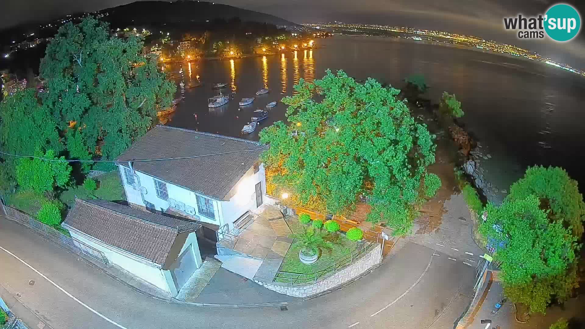 Webcam port d’Ika – Vue en direct et lumières d’Opatija