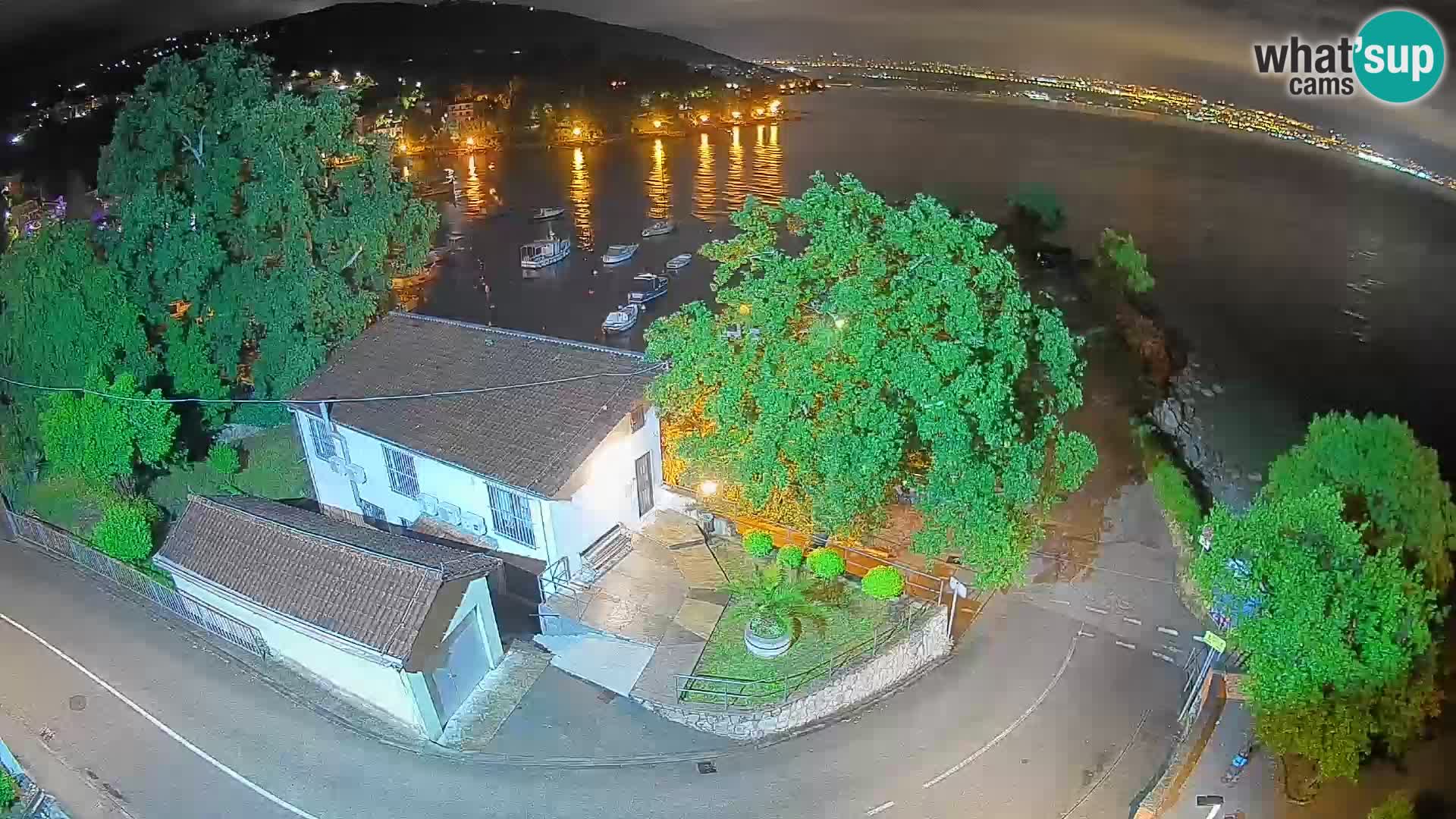 Webcam port d’Ika – Vue en direct et lumières d’Opatija