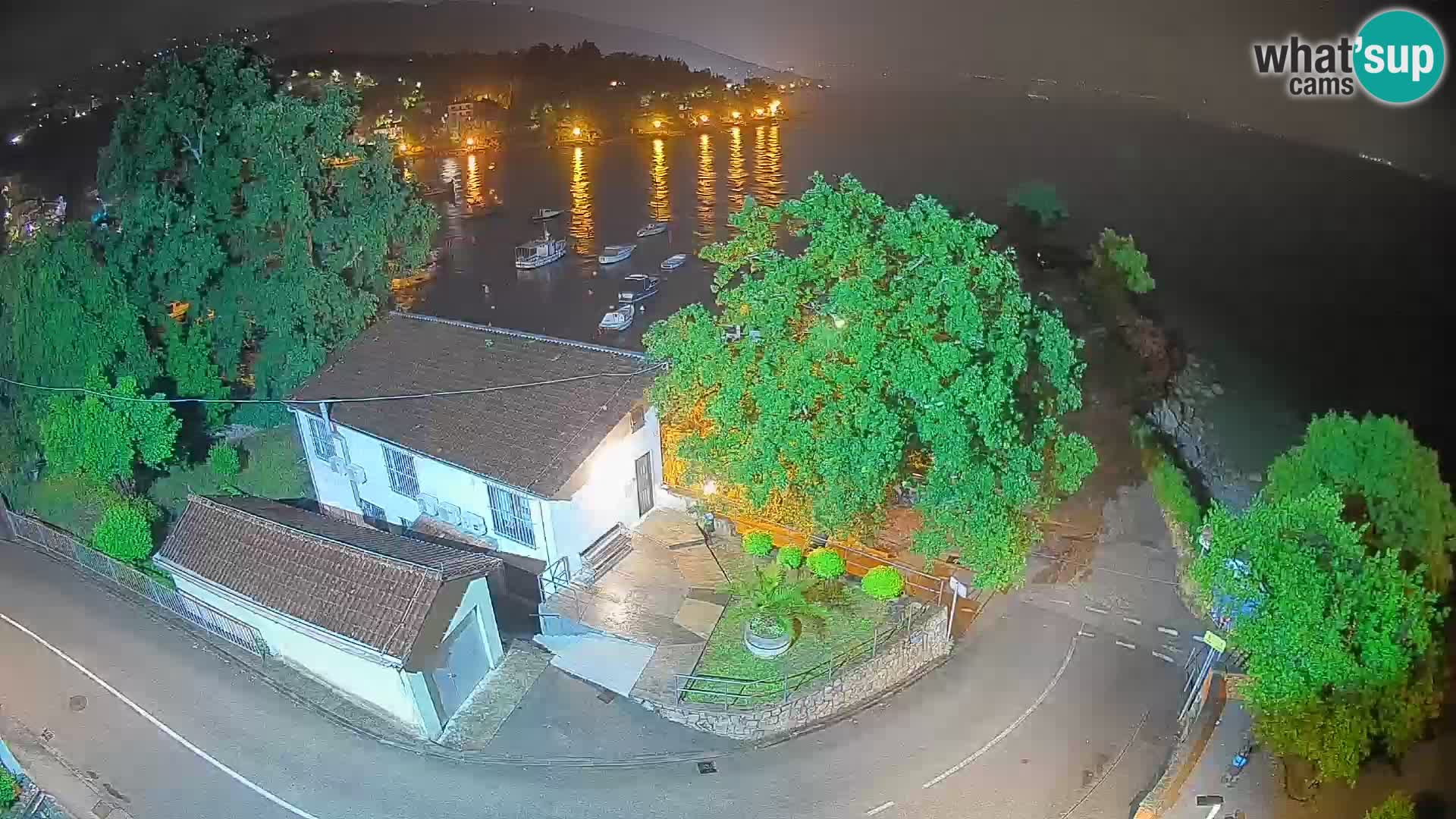 Webcam puerto de Ika – Vista en directo y luces de Opatija