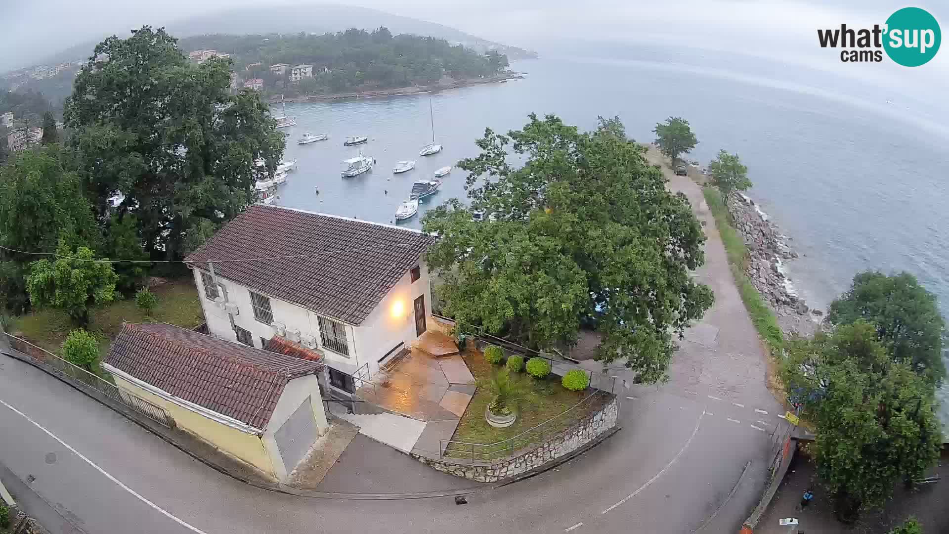 Webcam port d’Ika – Vue en direct et lumières d’Opatija