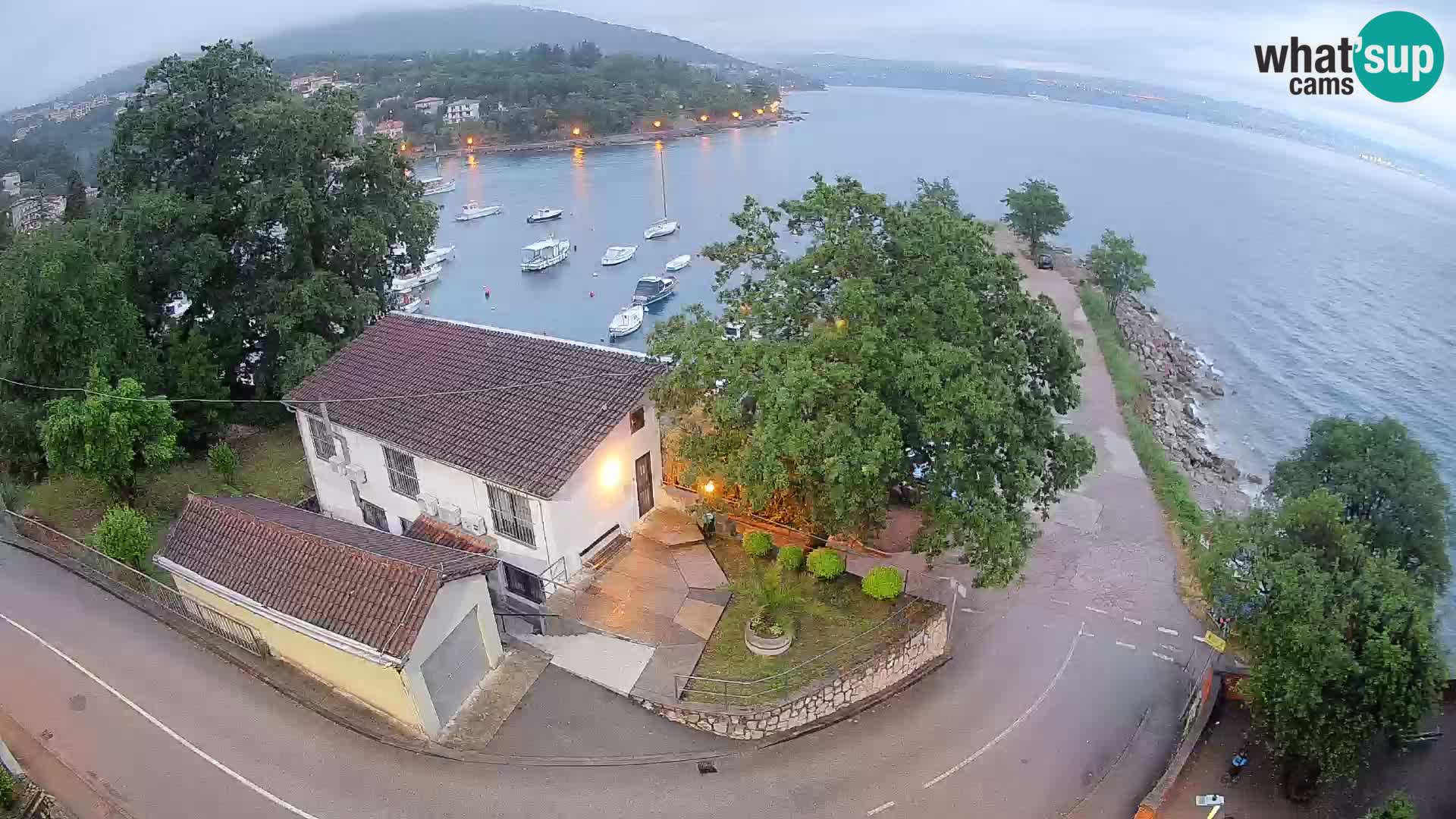 Webcam Ika Hafen – LIVE Blick auf den Hafen und die Lichter von Opatija