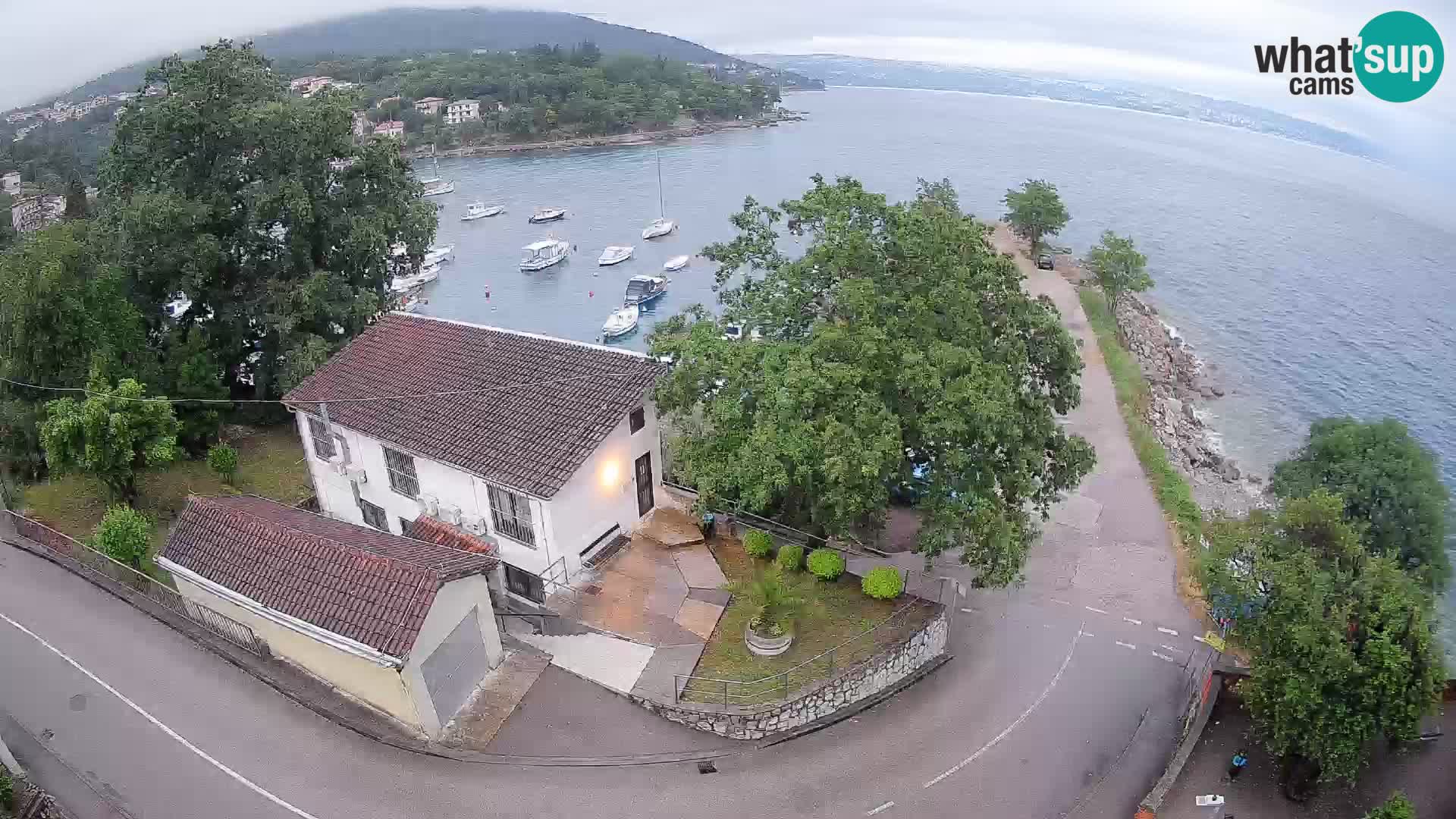 Webcam port d’Ika – Vue en direct et lumières d’Opatija