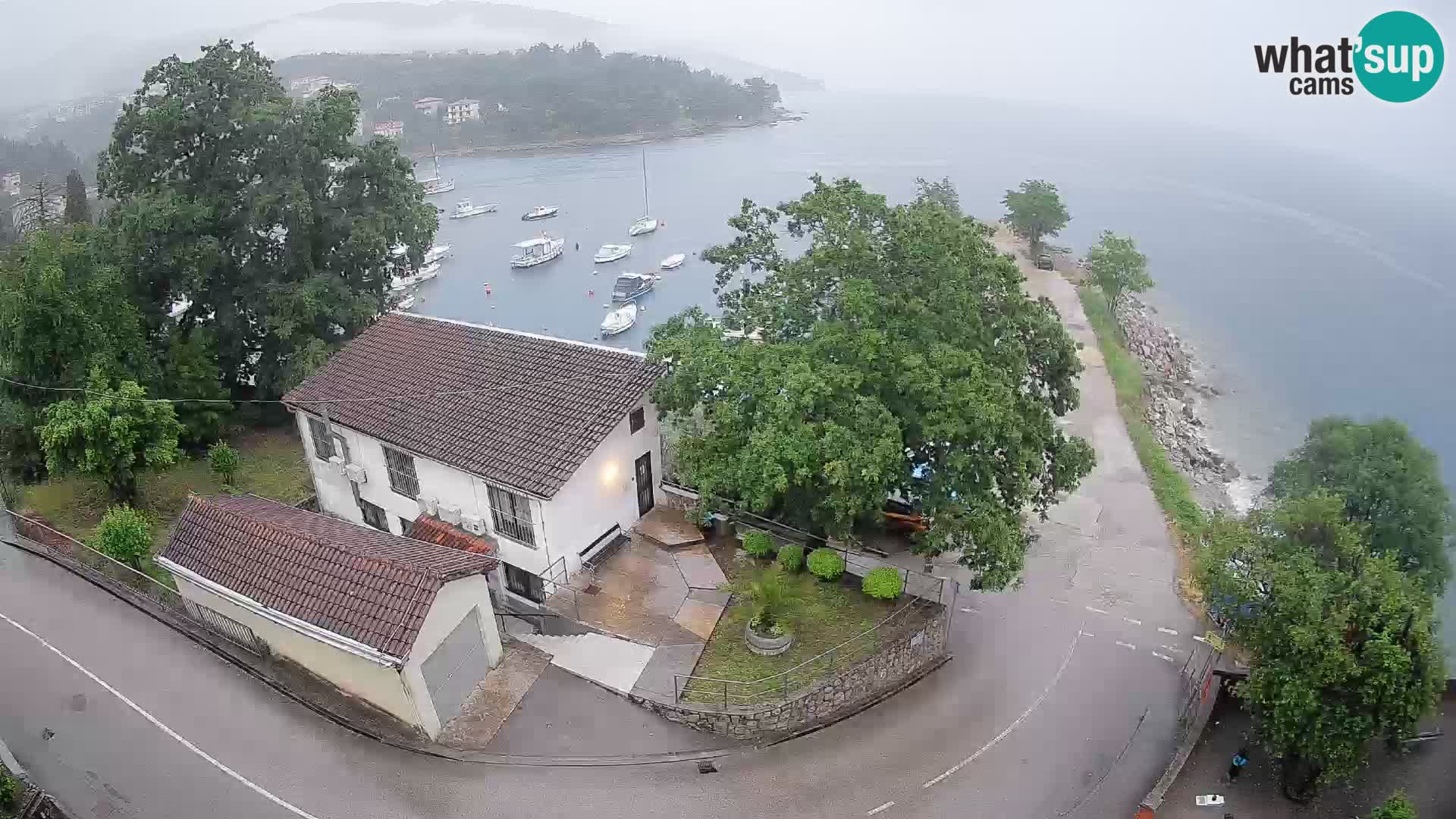 Webcam port d’Ika – Vue en direct et lumières d’Opatija