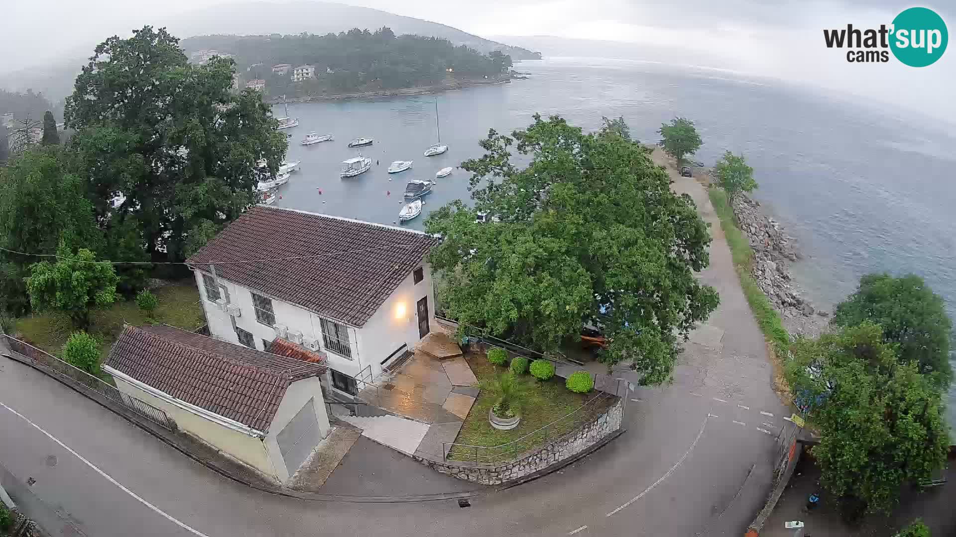 Webcam porto Ika – Vista LIVE sul porto e le luci di Opatija