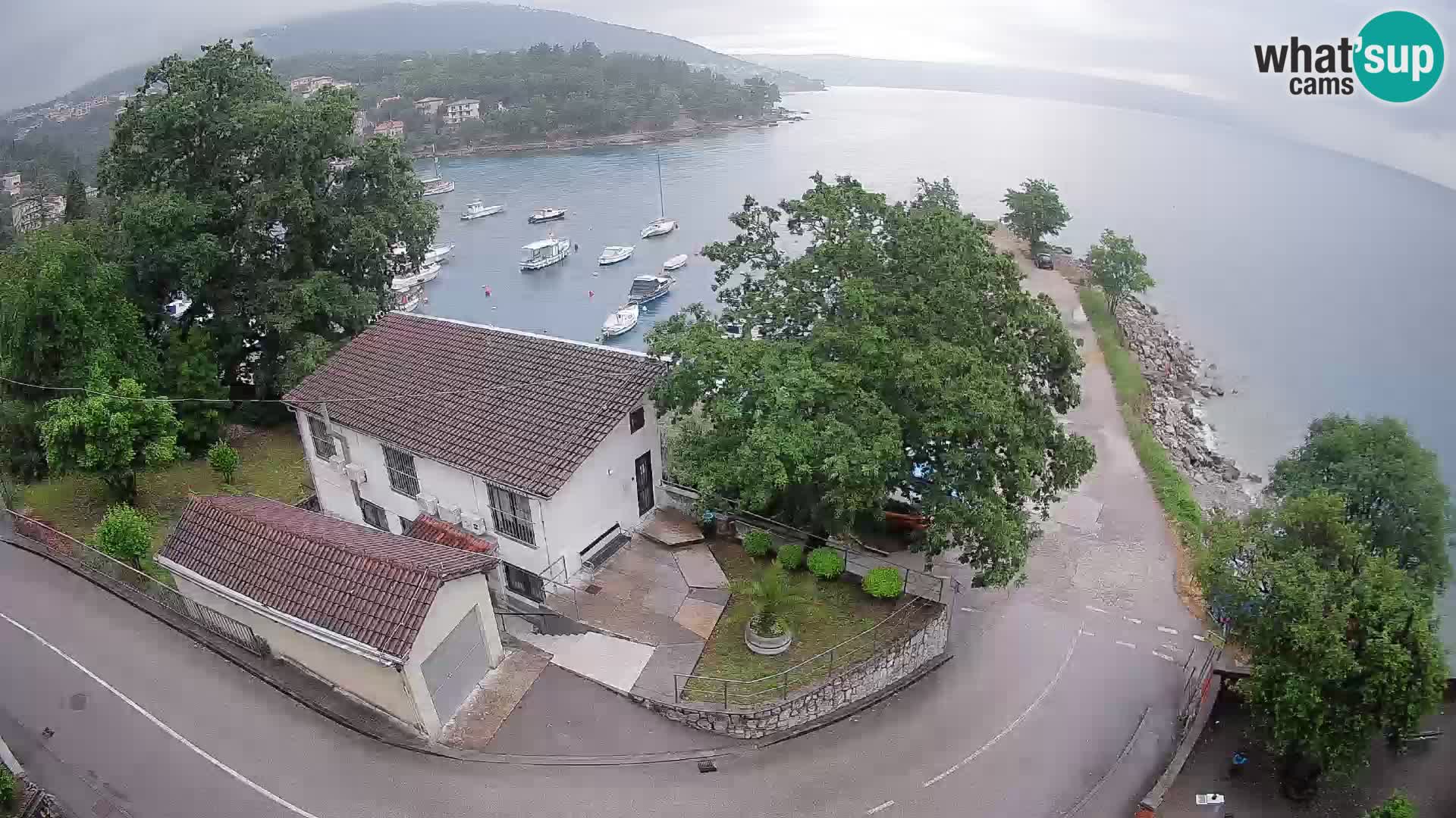 Webcam porto Ika – Vista LIVE sul porto e le luci di Opatija