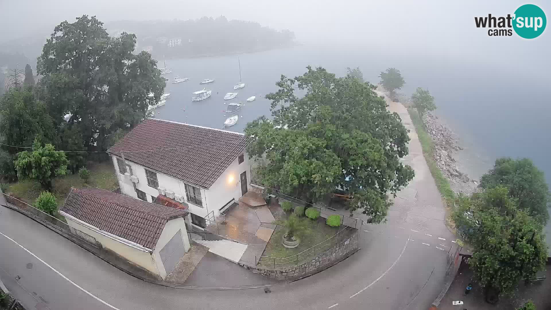 Webcam port d’Ika – Vue en direct et lumières d’Opatija
