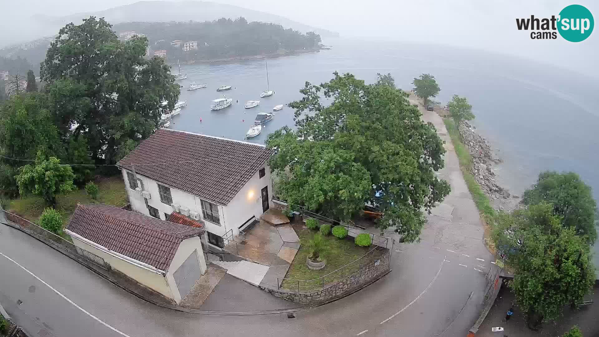 Webcam port d’Ika – Vue en direct et lumières d’Opatija