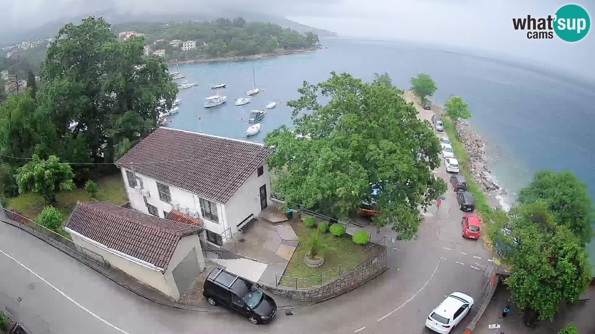 Webcam puerto de Ika – Vista en directo y luces de Opatija
