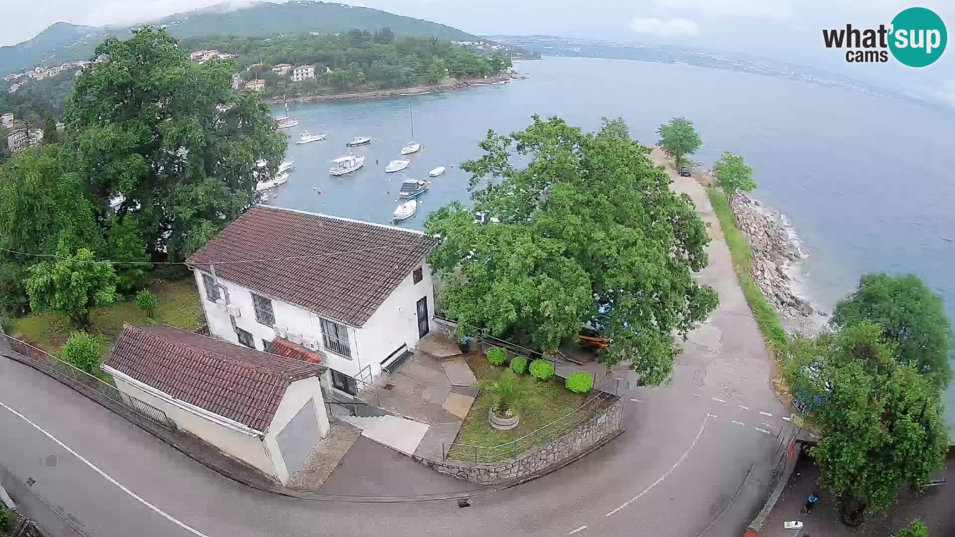 Webcam port d’Ika – Vue en direct et lumières d’Opatija