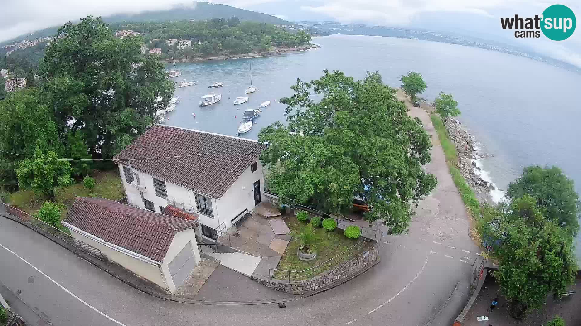 Webcam port d’Ika – Vue en direct et lumières d’Opatija