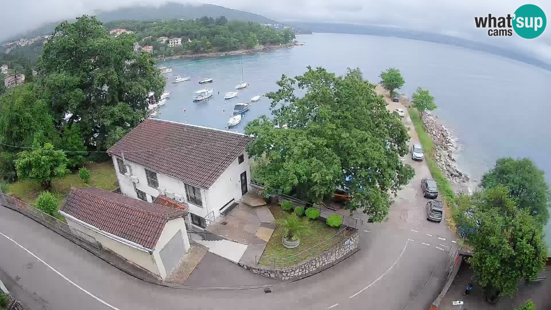 Webcam port d’Ika – Vue en direct et lumières d’Opatija
