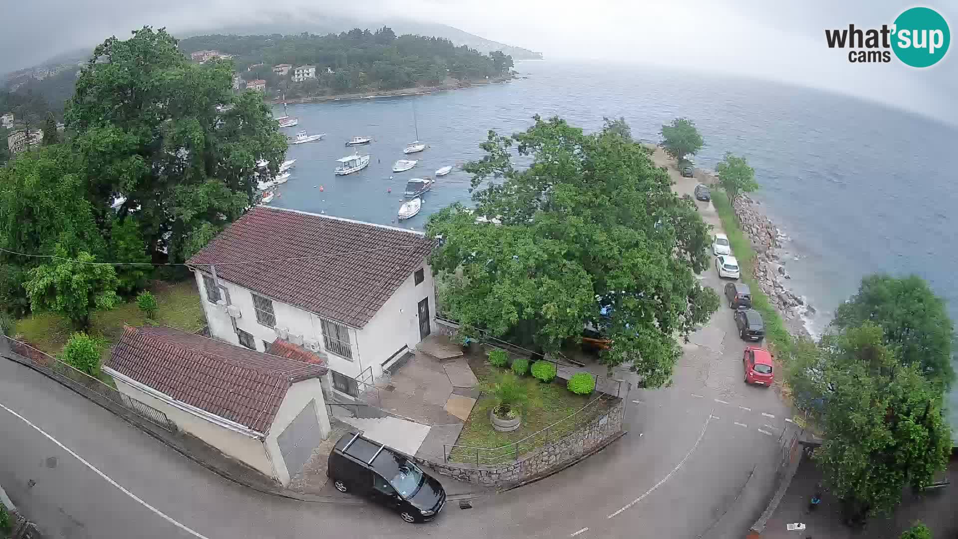 Ika Harbor Webcam – LIVE View of the Harbor and Opatija Lights