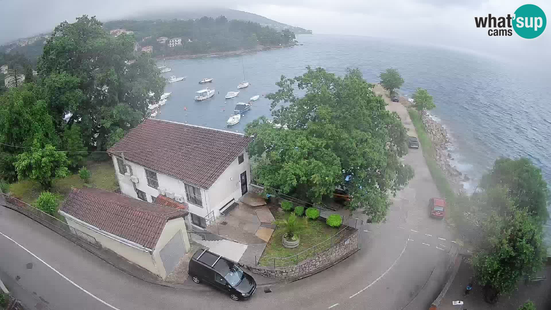 Webcam port d’Ika – Vue en direct et lumières d’Opatija