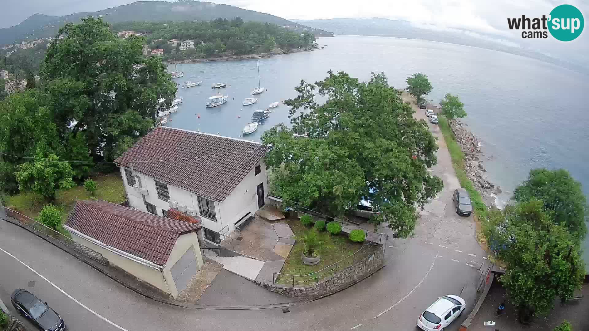 Webcam porto Ika – Vista LIVE sul porto e le luci di Opatija