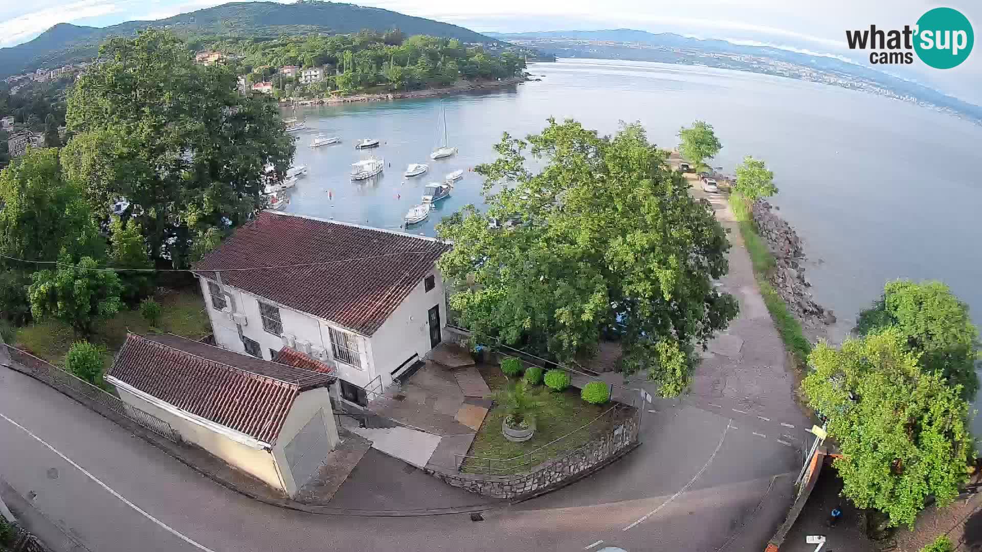 Webcam Ika Hafen – LIVE Blick auf den Hafen und die Lichter von Opatija