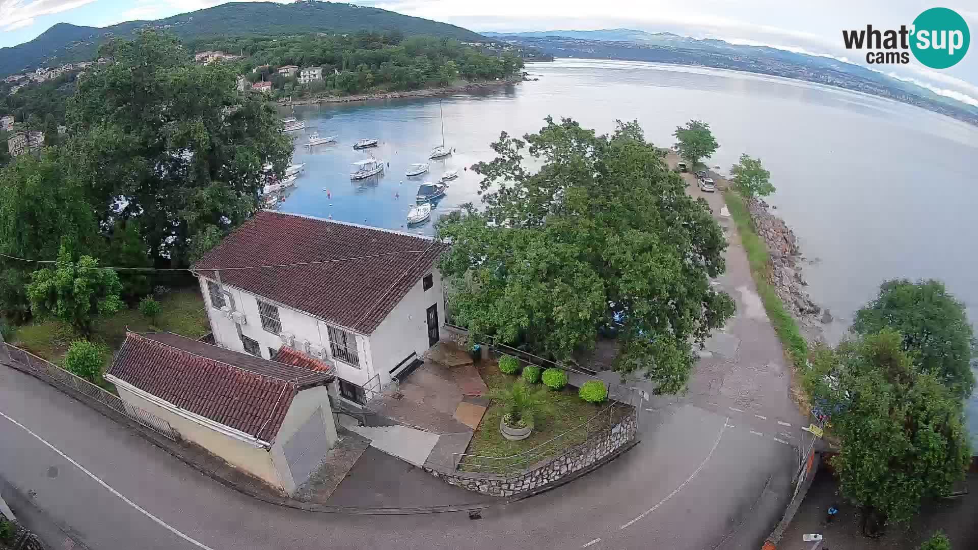 Webcam porto Ika – Vista LIVE sul porto e le luci di Opatija