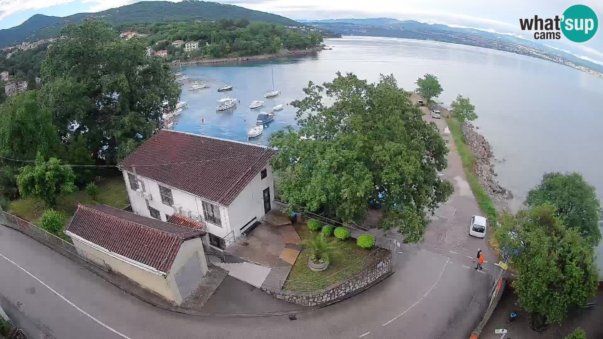 Webcam port d’Ika – Vue en direct et lumières d’Opatija