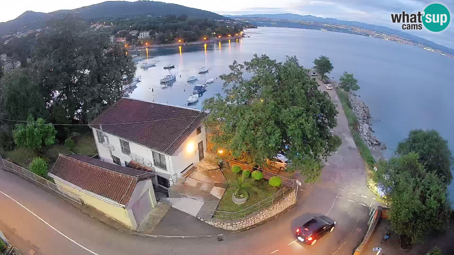 Webcam Ika Hafen – LIVE Blick auf den Hafen und die Lichter von Opatija