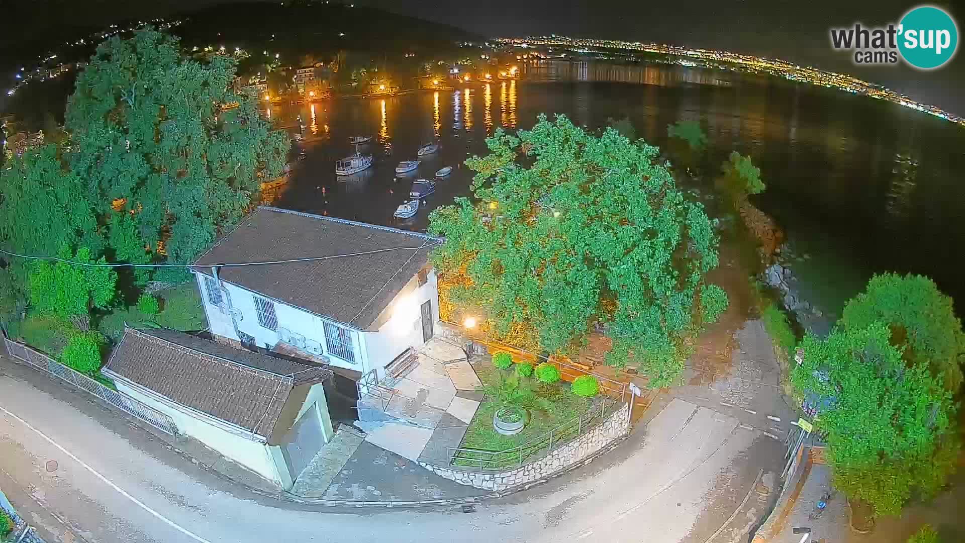 Webcam porto Ika – Vista LIVE sul porto e le luci di Opatija