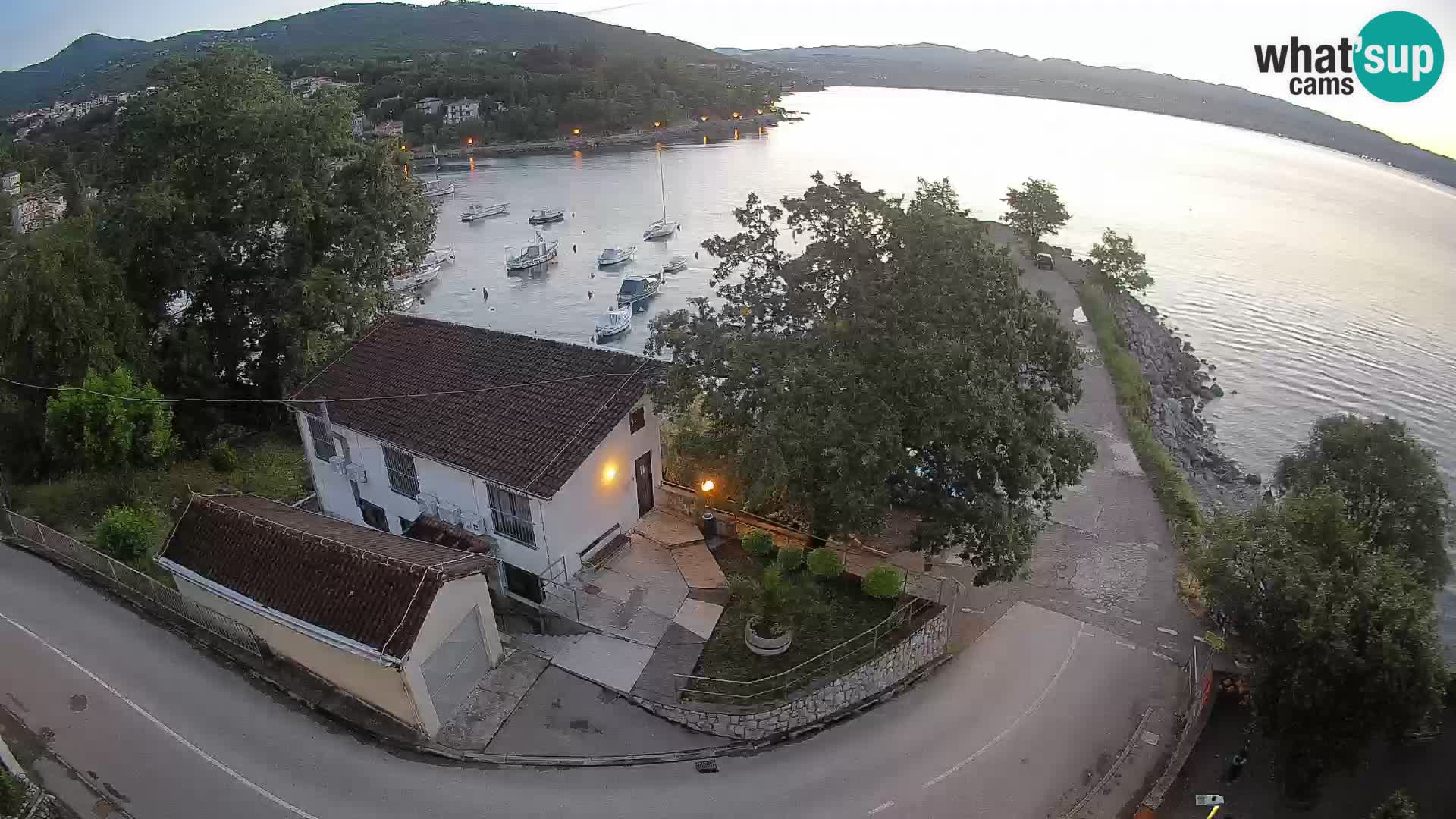 Webcam porto Ika – Vista LIVE sul porto e le luci di Opatija