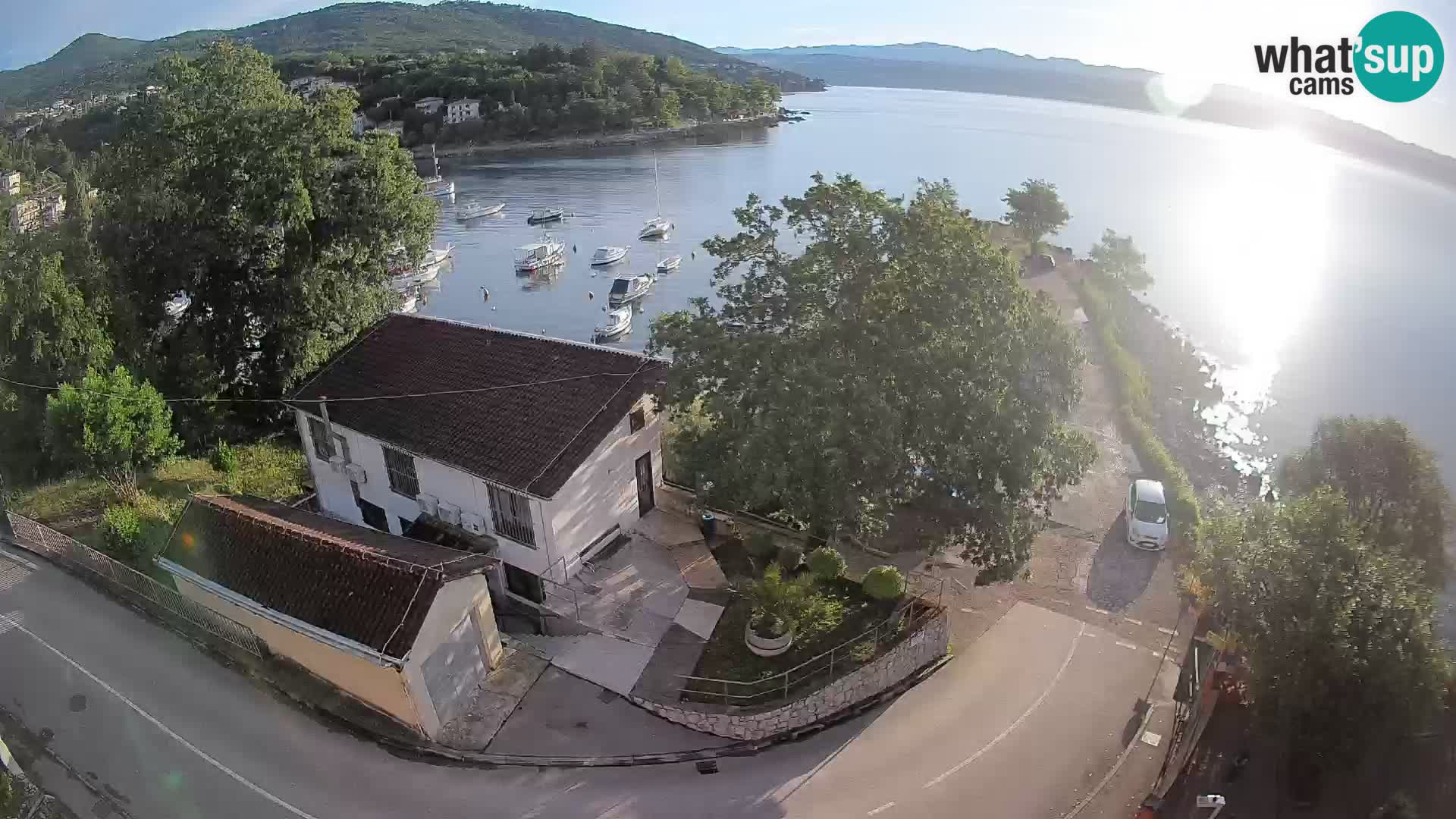 Webcam porto Ika – Vista LIVE sul porto e le luci di Opatija