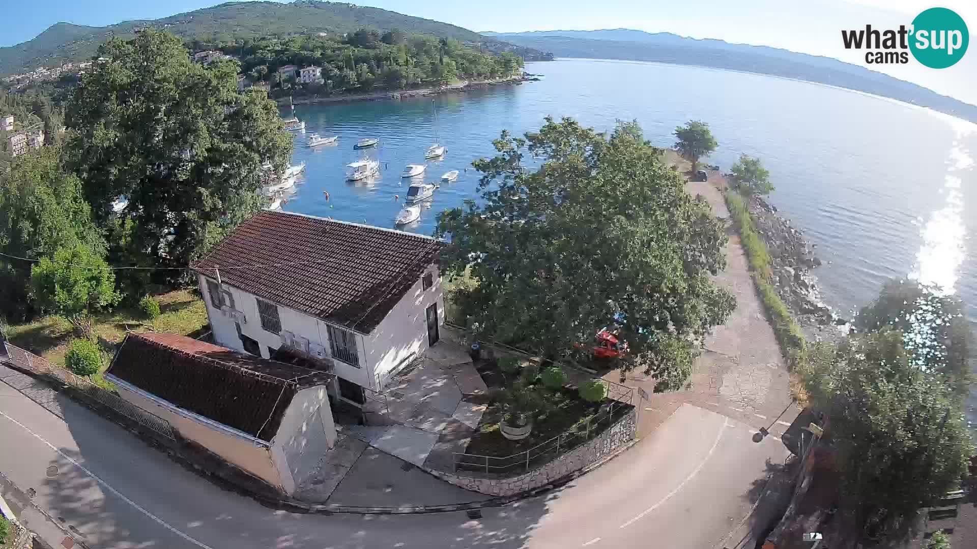 Webcam puerto de Ika – Vista en directo y luces de Opatija