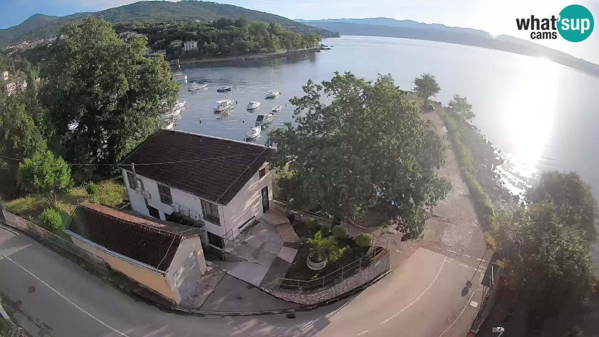 Webcam porto Ika – Vista LIVE sul porto e le luci di Opatija