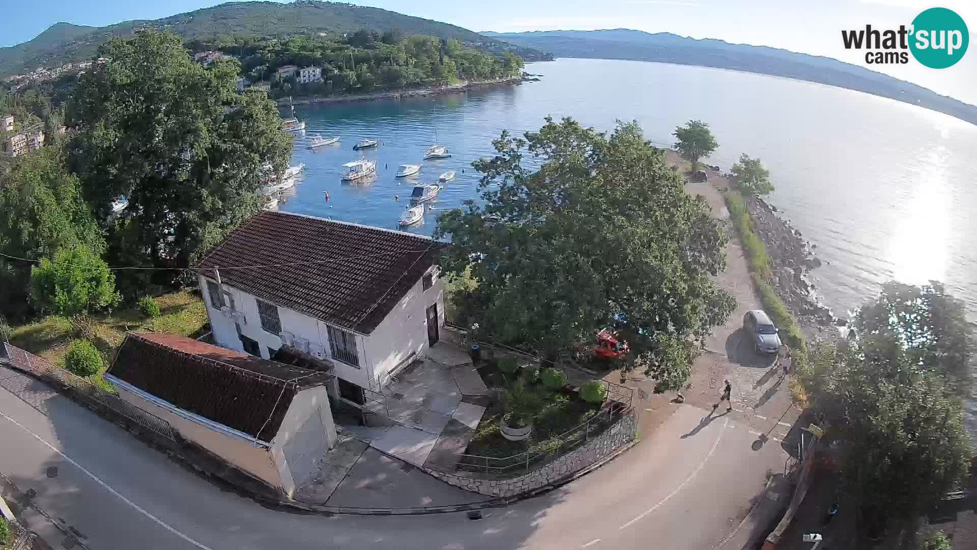 Webcam puerto de Ika – Vista en directo y luces de Opatija