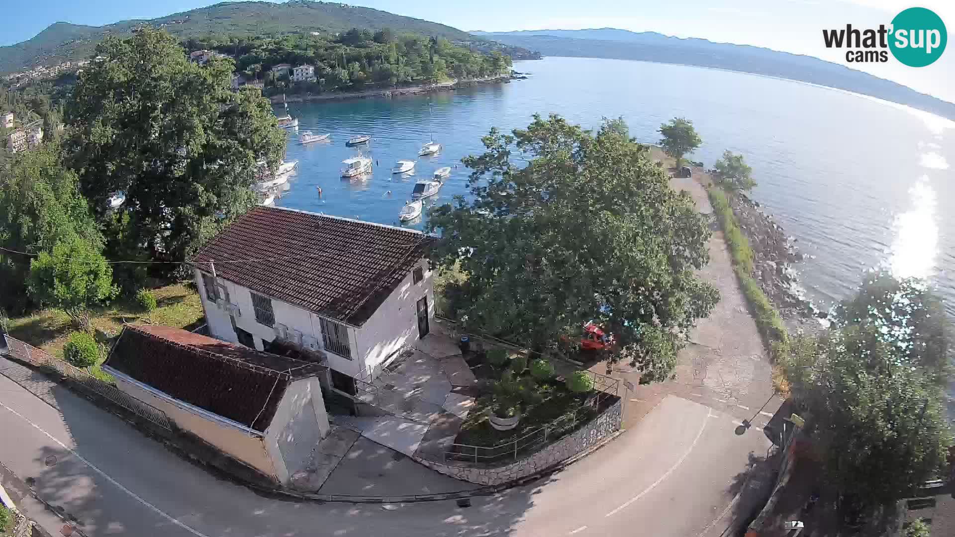 Webcam puerto de Ika – Vista en directo y luces de Opatija