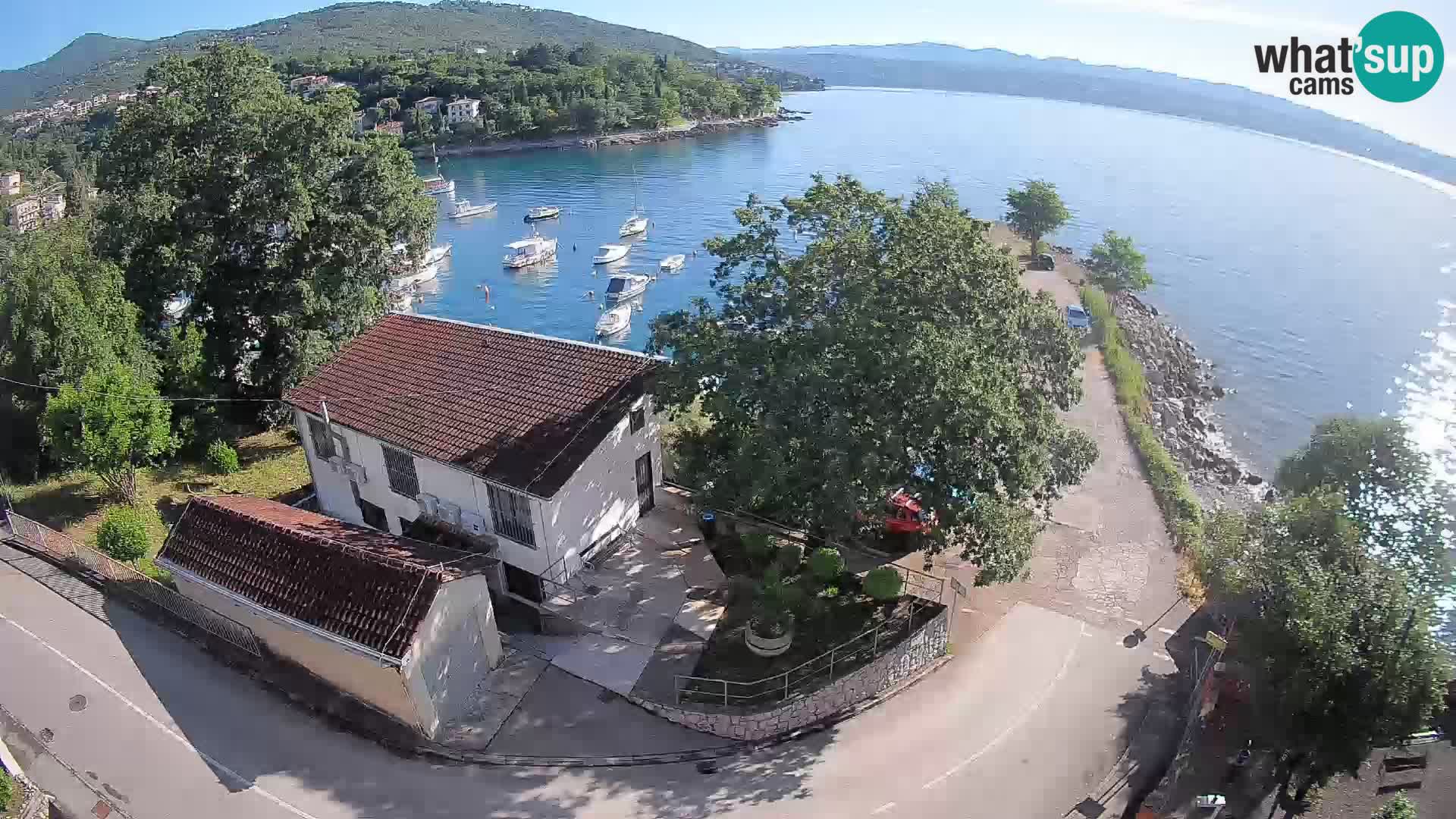 Webcam port d’Ika – Vue en direct et lumières d’Opatija