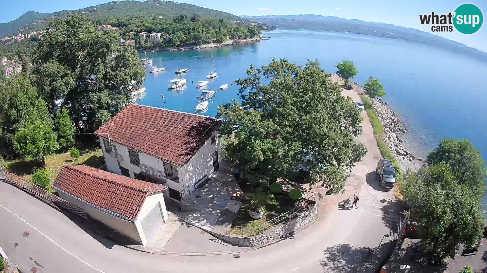 Webcam port d’Ika – Vue en direct et lumières d’Opatija