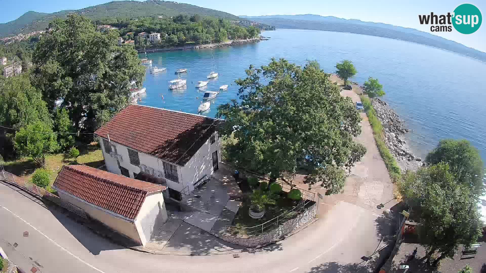 Webcam puerto de Ika – Vista en directo y luces de Opatija