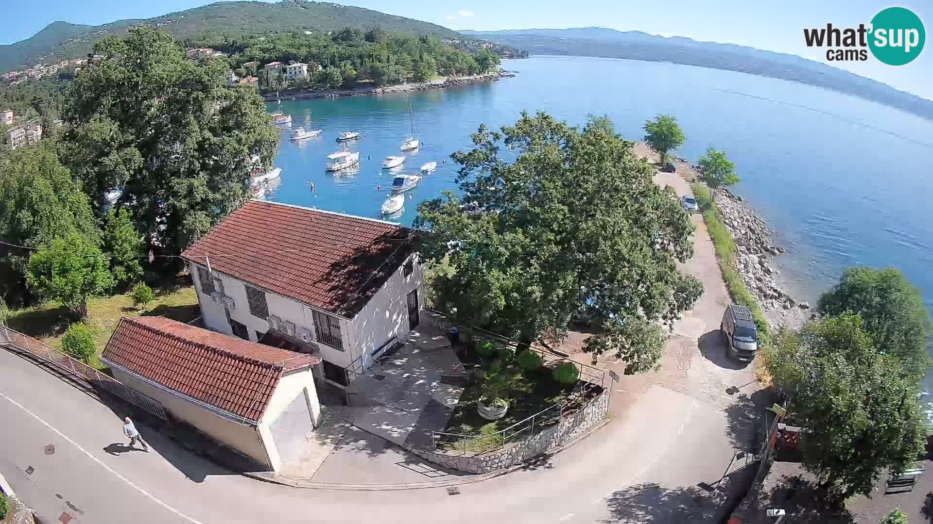 Webcam porto Ika – Vista LIVE sul porto e le luci di Opatija