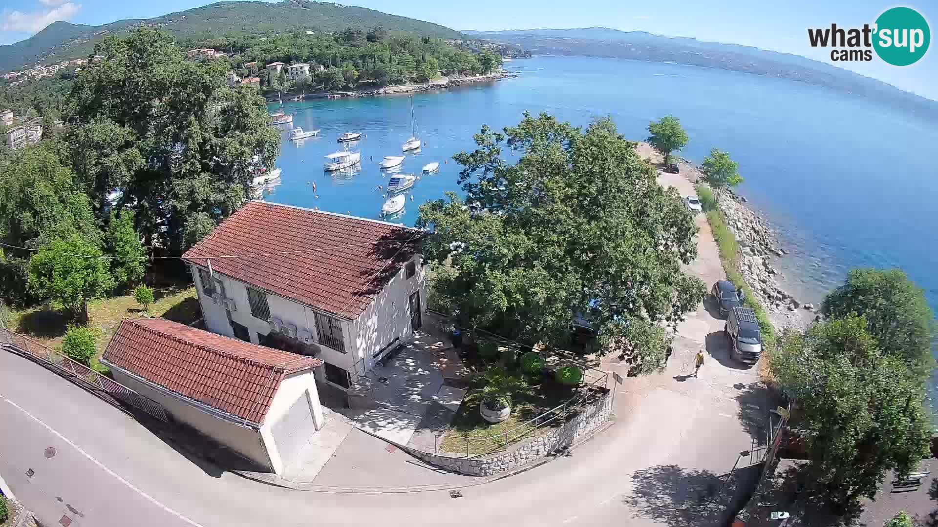 Webcam port d’Ika – Vue en direct et lumières d’Opatija