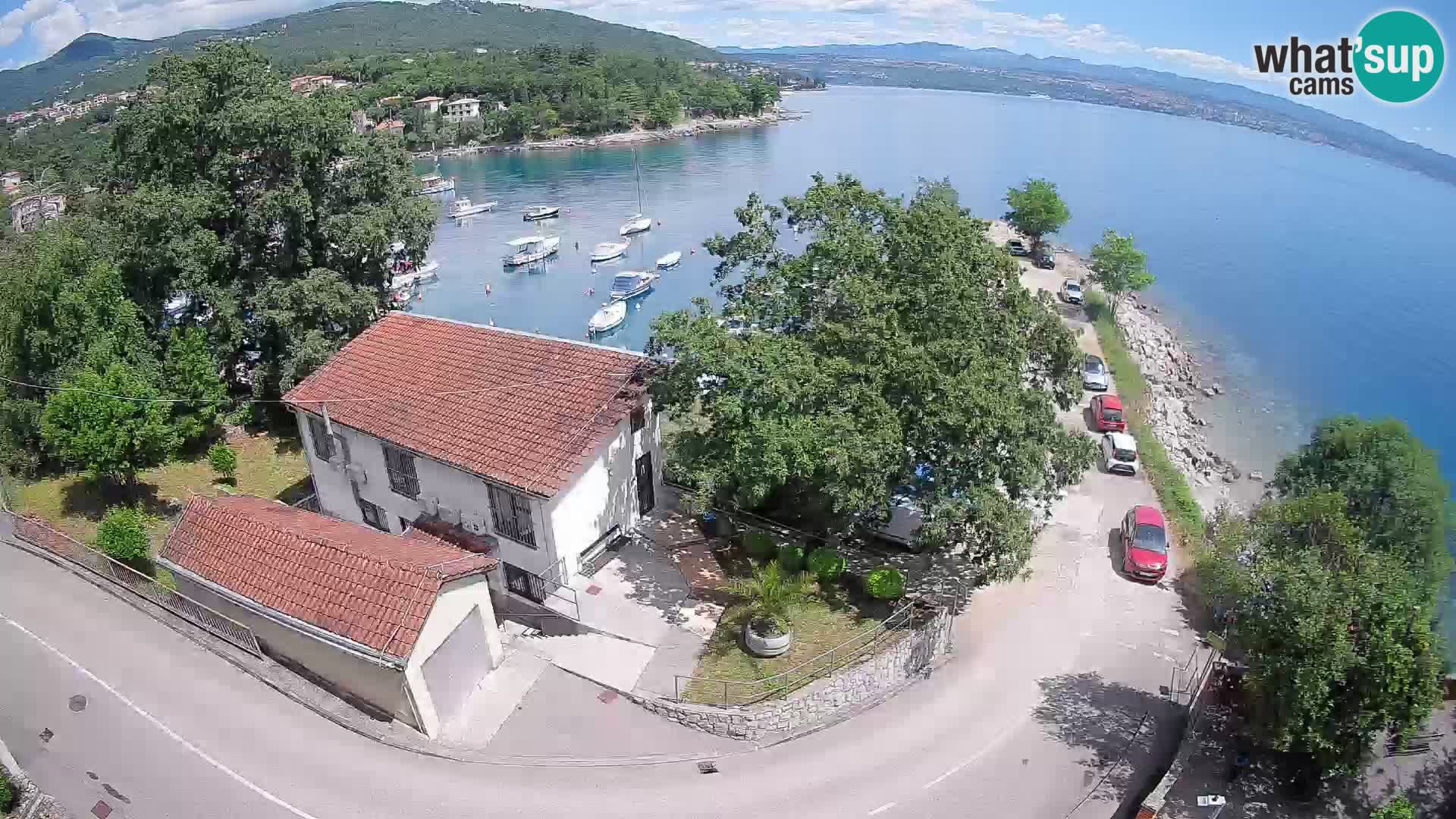 Webcam porto Ika – Vista LIVE sul porto e le luci di Opatija
