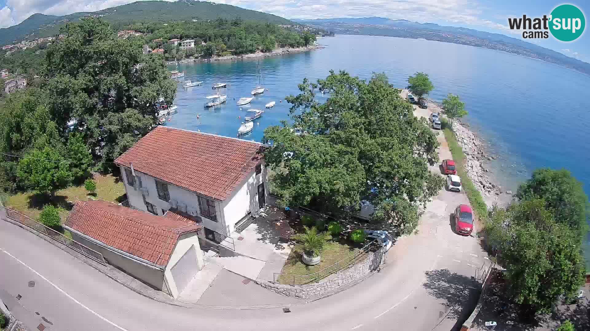 Ika Harbor Webcam – LIVE View of the Harbor and Opatija Lights