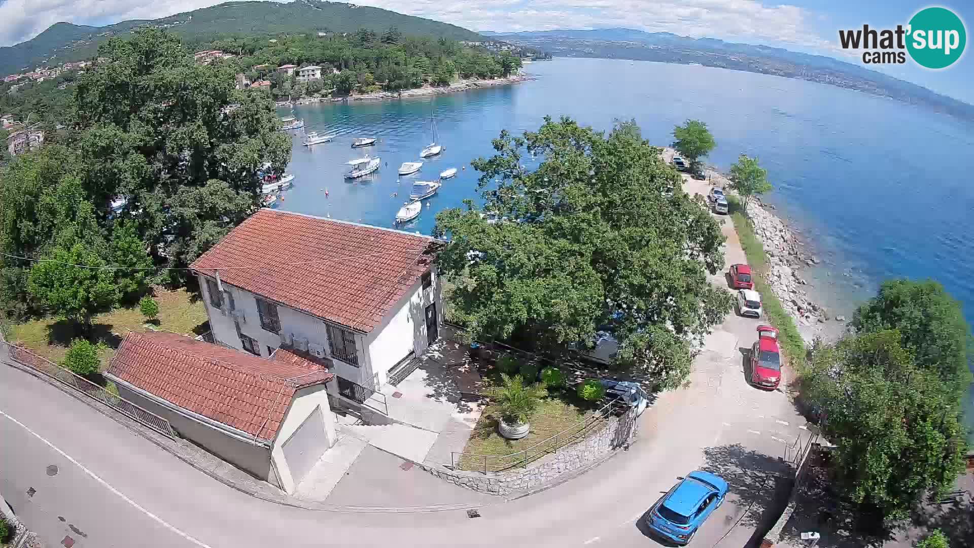 Webcam port d’Ika – Vue en direct et lumières d’Opatija