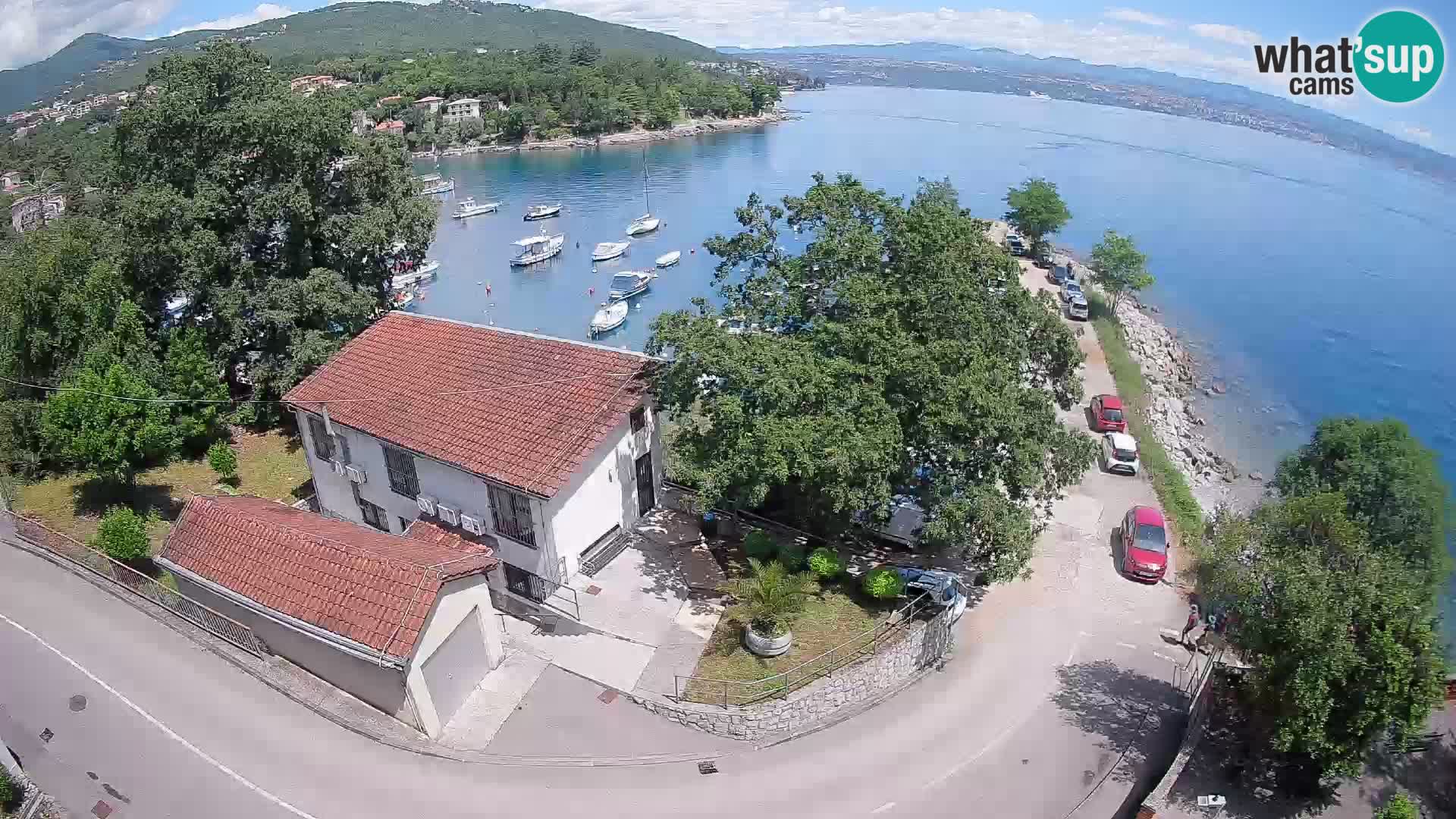 Webcam puerto de Ika – Vista en directo y luces de Opatija