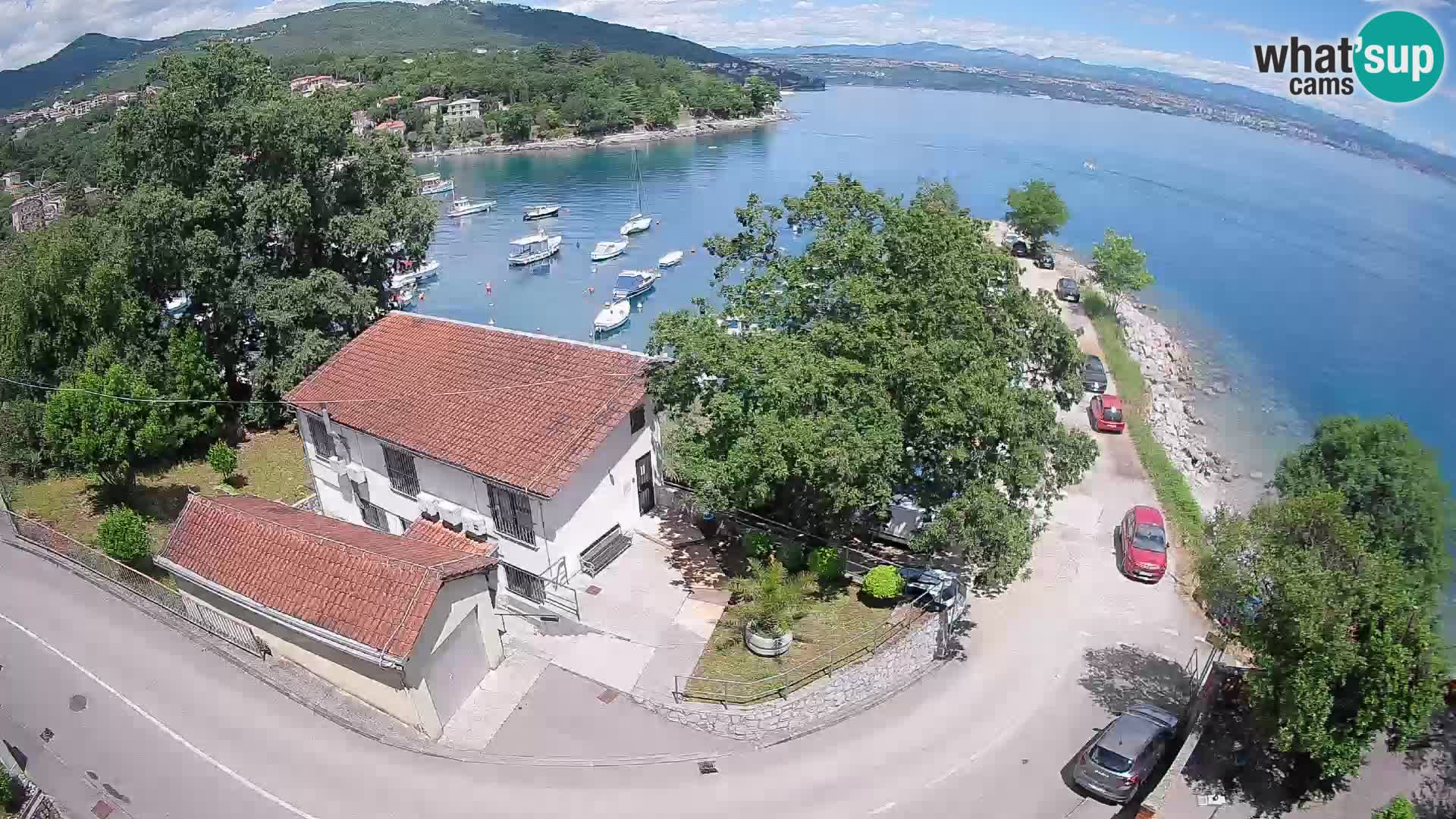 Webcam port d’Ika – Vue en direct et lumières d’Opatija
