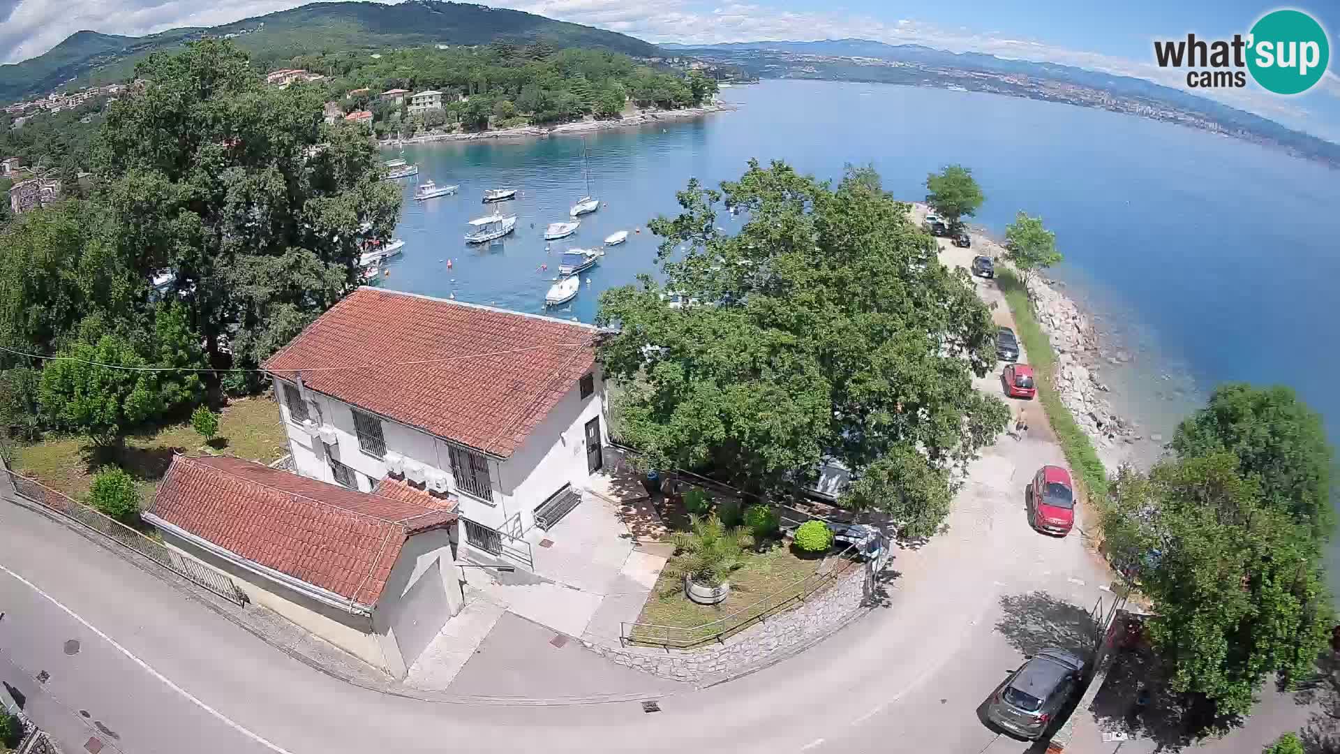 Webcam porto Ika – Vista LIVE sul porto e le luci di Opatija