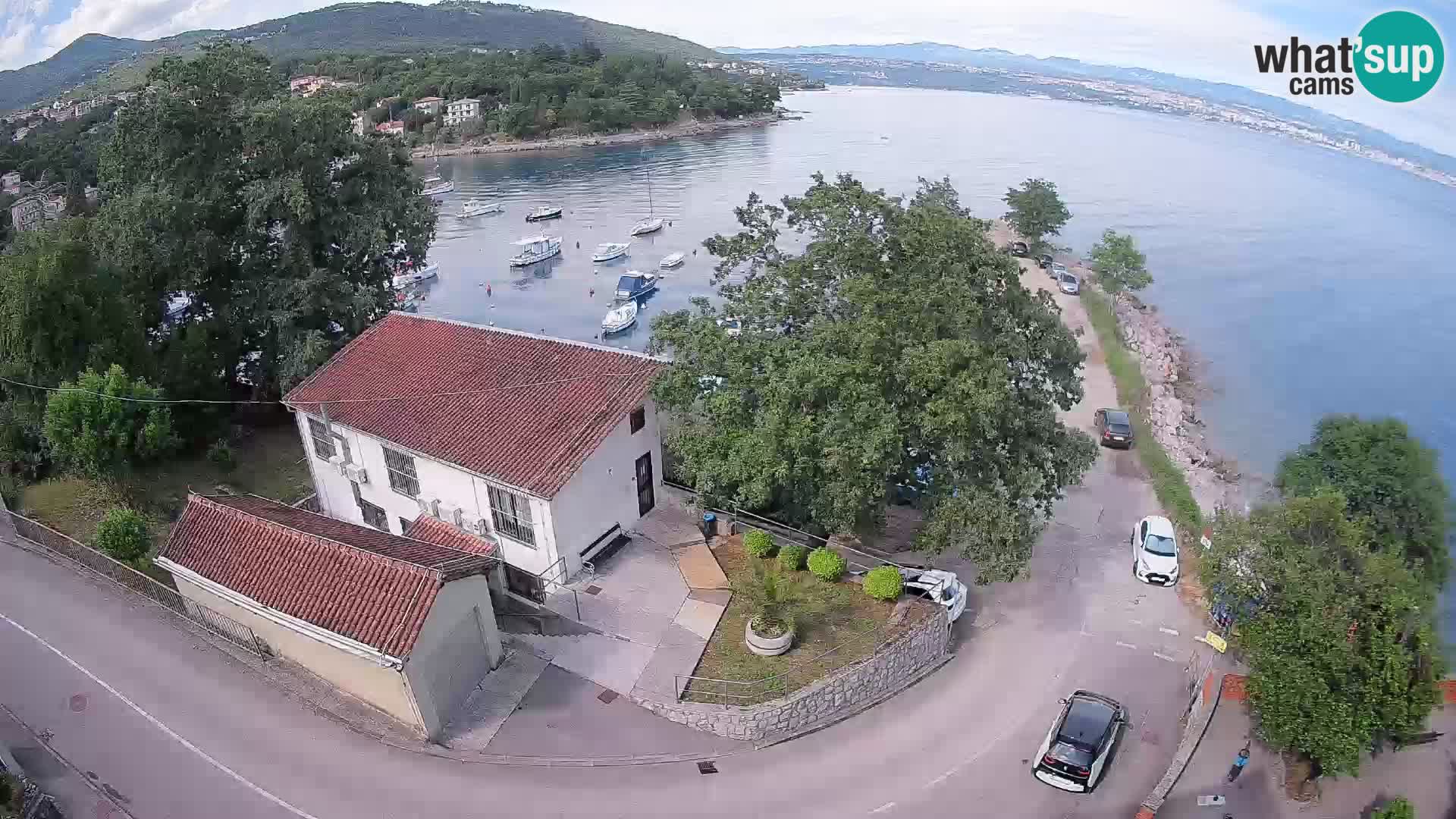 Webcam puerto de Ika – Vista en directo y luces de Opatija