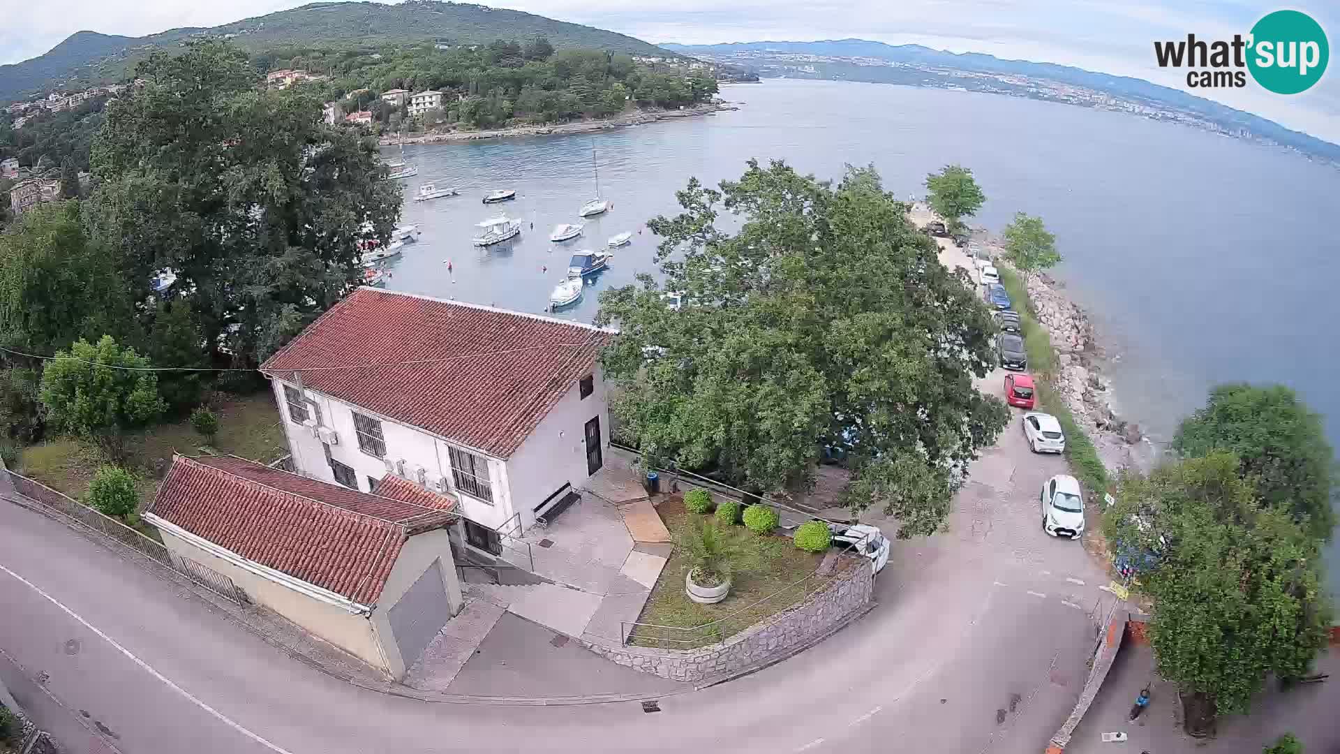 Webcam puerto de Ika – Vista en directo y luces de Opatija