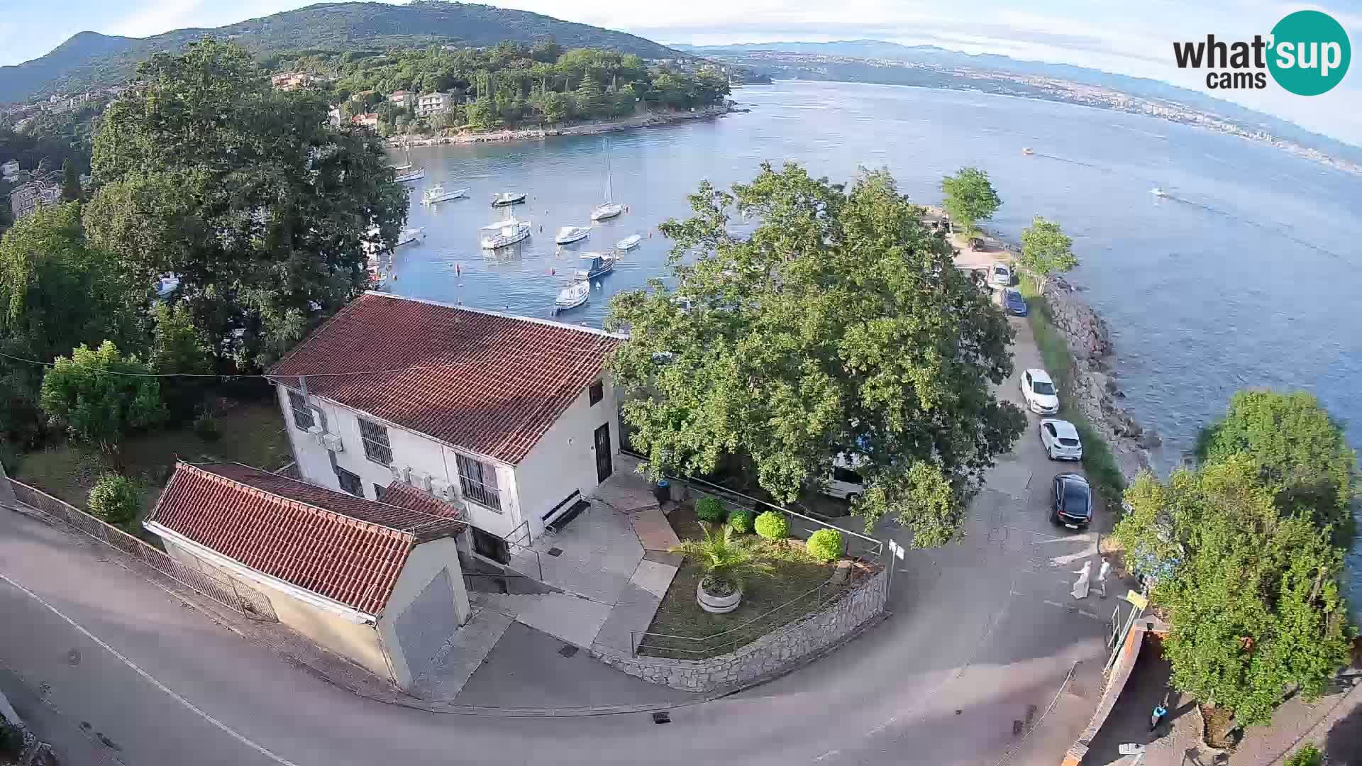 Webcam porto Ika – Vista LIVE sul porto e le luci di Opatija
