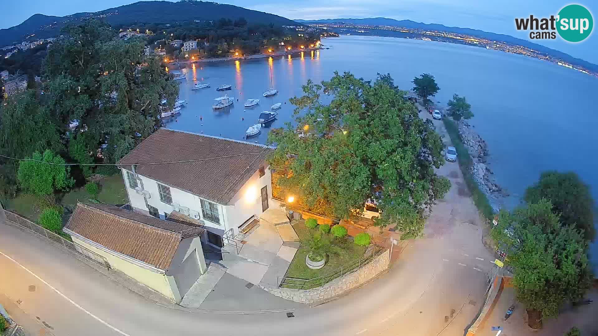 Webcam port d’Ika – Vue en direct et lumières d’Opatija
