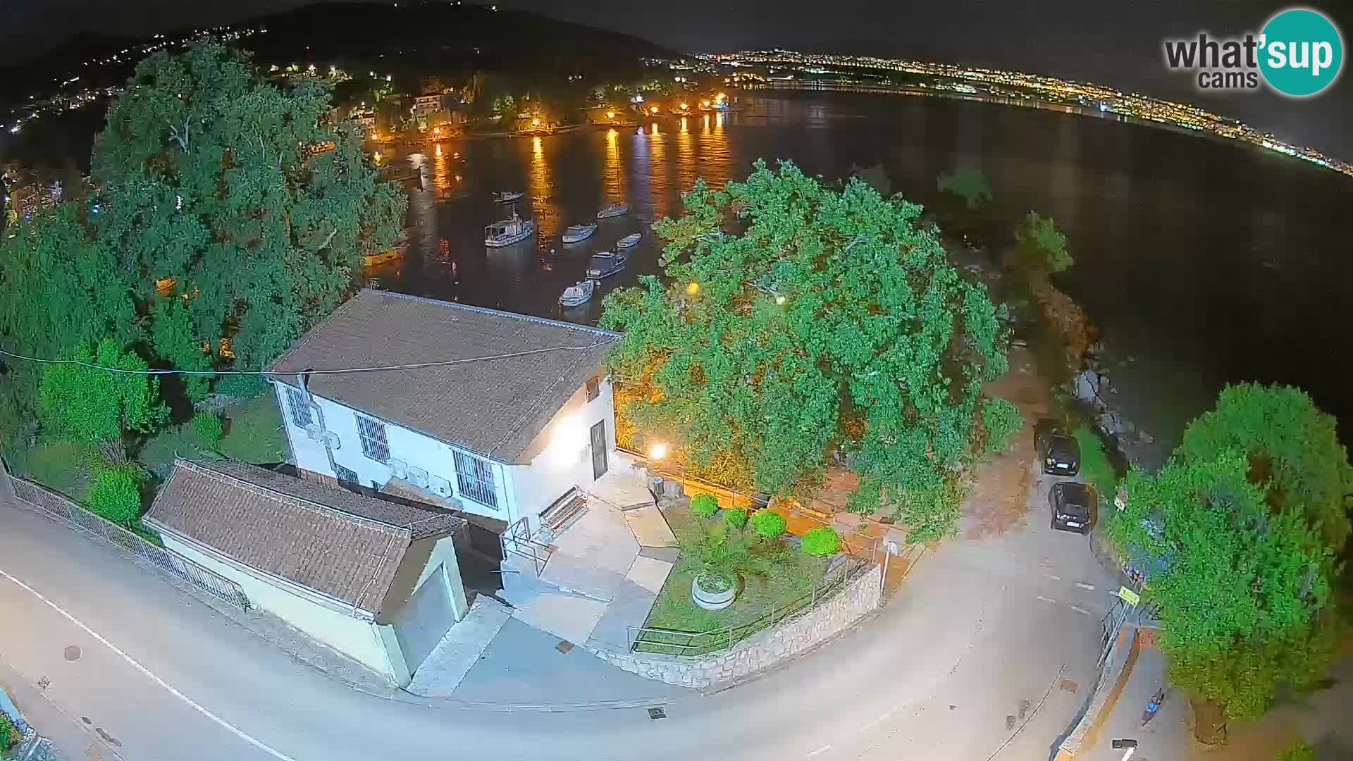 Webcam puerto de Ika – Vista en directo y luces de Opatija