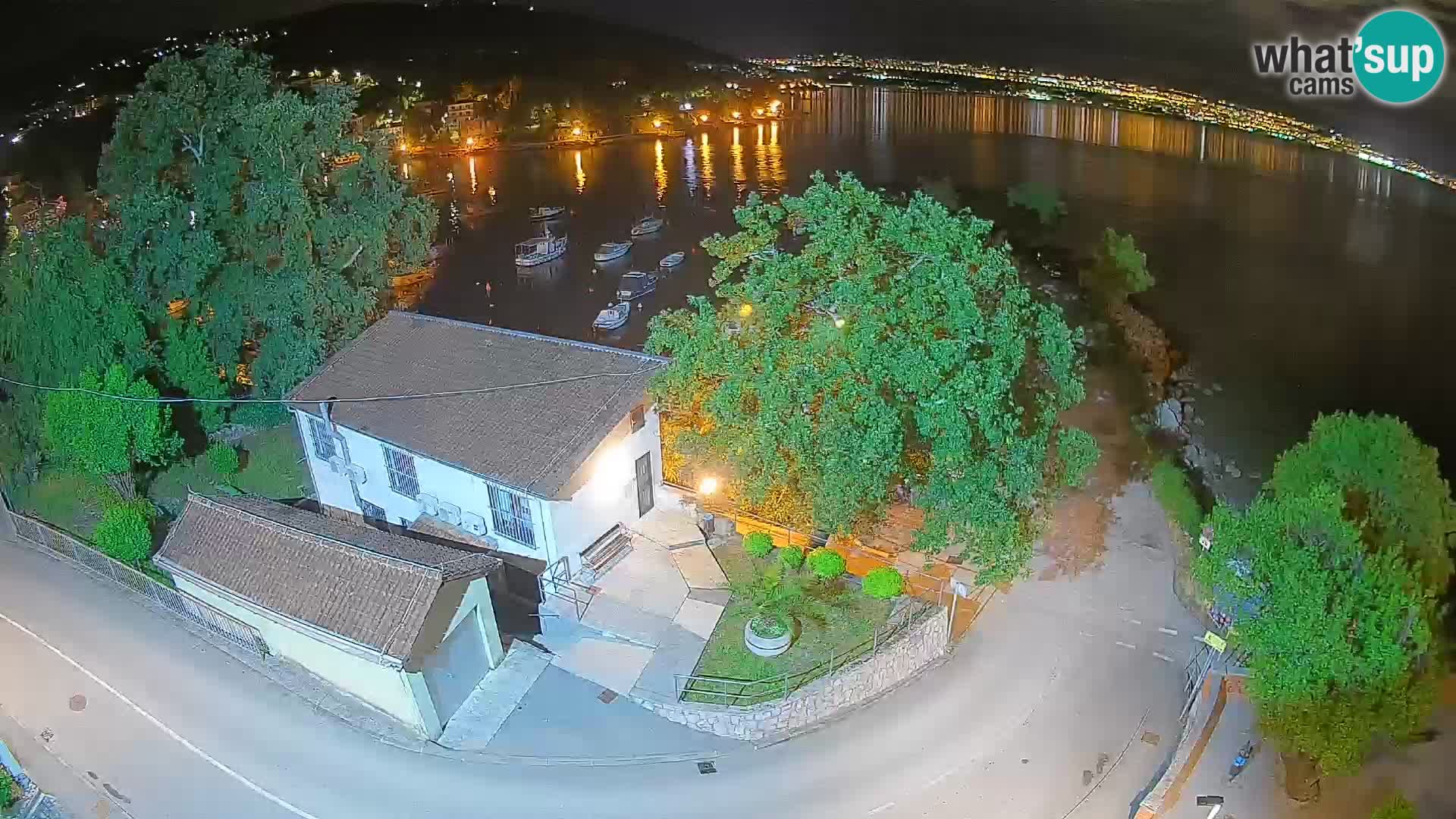 Webcam Ika Hafen – LIVE Blick auf den Hafen und die Lichter von Opatija